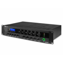 Power Dynamics PDW500MP3 PA Keverő - erősítő , 500W/100V, 6 zóna, Bluetooth, USB, SD, FM