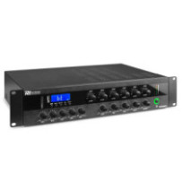 Power Dynamics PDW500MP3 PA Keverő - erősítő , 500W/100V, 6 zóna, Bluetooth, USB, SD, FM