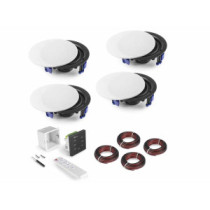 Power Dynamics Powerline AB100BSET (falba építhető erősítő + hangszórók) szett (4x20W)