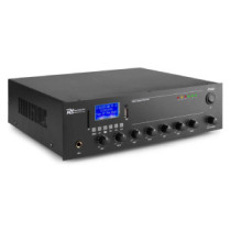 Power Dynamics PPA30 100V erősítő (30W) 2x Mikrofon + 2x Jel bemenet (MP3 + Bluetooth)