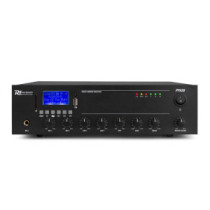 Power Dynamics PPA50 100V erősítő (50W) 2x Mikrofon + 2x Jel bemenet (MP3 + Bluetooth)