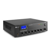 Power Dynamics PPA50 100V erősítő (50W) 2x Mikrofon + 2x Jel bemenet (MP3 + Bluetooth)