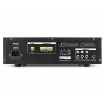 Power Dynamics PPA502, 2 ZÓNÁS 100V erősítő (50W) 2x Mikrofon + 2x Jel bemenet (MP3 + Bluetooth)