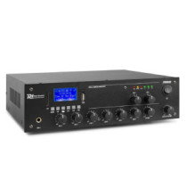 Power Dynamics PPA502, 2 ZÓNÁS 100V erősítő (50W) 2x Mikrofon + 2x Jel bemenet (MP3 + Bluetooth)
