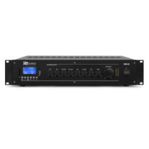 Power Dynamics PRM120, 100V erősítő (120W) 6 csatornás / 1 zónás, (MP3 + Bluetooth)