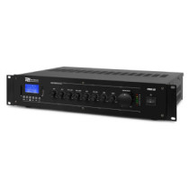 Power Dynamics PRM120, 100V erősítő (120W) 6 csatornás / 1 zónás, (MP3 + Bluetooth)
