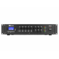 Power Dynamics PRM1202, 100V erősítő (2x120W) 2 zónás, (MP3, BLUETOOTH)