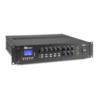 Power Dynamics PRM1202, 100V erősítő (2x120W) 2 zónás, (MP3, BLUETOOTH)