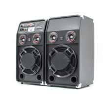 ReVoLuTioN DPX-10-LED 2x600W (10") aktív karaoke hangfal (MP3 + Bluetooth)