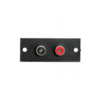 Thunder CA-11 Hangszóró aljzat, beépíthető, 2x RCA (5x2 cm)