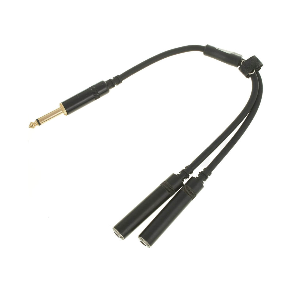 Thunder CC005 jelkábel, Y-Kábel, splitter (1x 6,3 Jack papa - 2x 6,3 Jack mama) - (0,2 m)