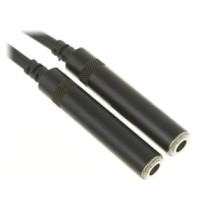 Thunder CC005 jelkábel, Y-Kábel, splitter (1x 6,3 Jack papa - 2x 6,3 Jack mama) - (0,2 m)