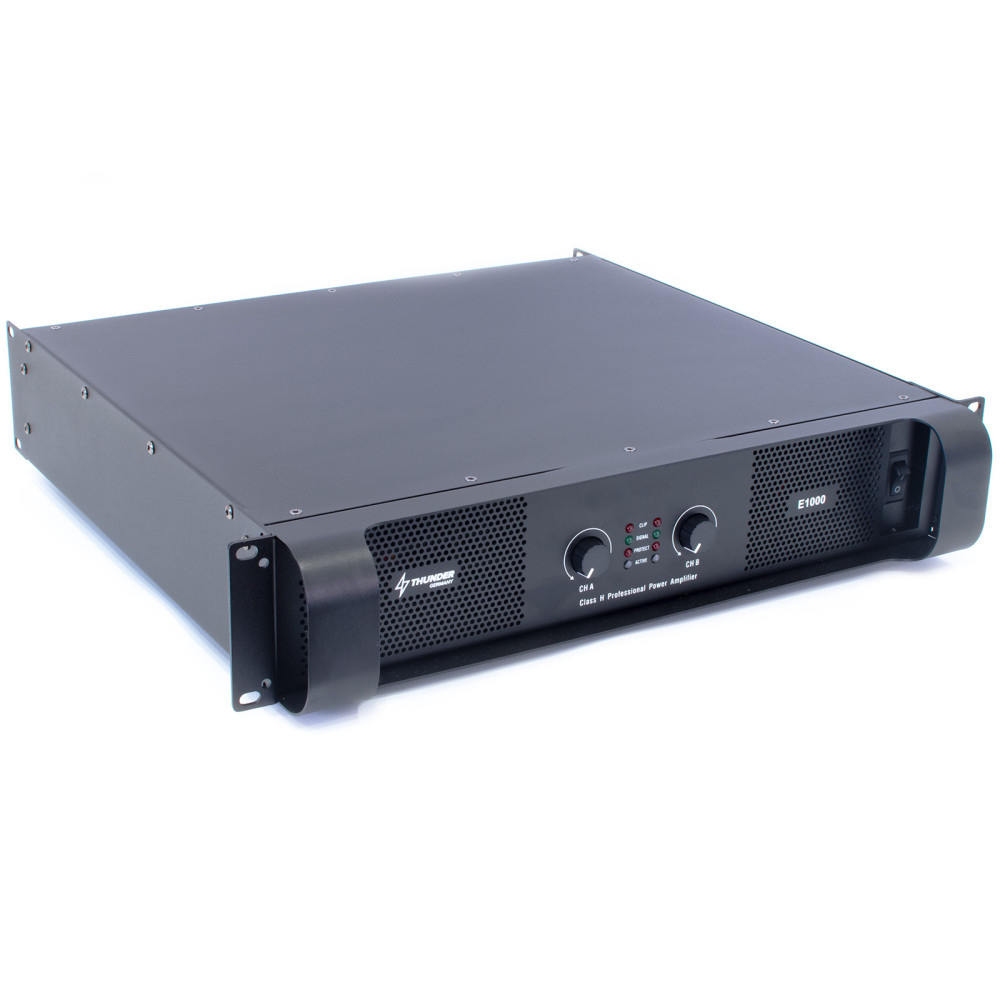 Thunder E1000 Végfok erősítő 2x150W Bridge: 1x800W