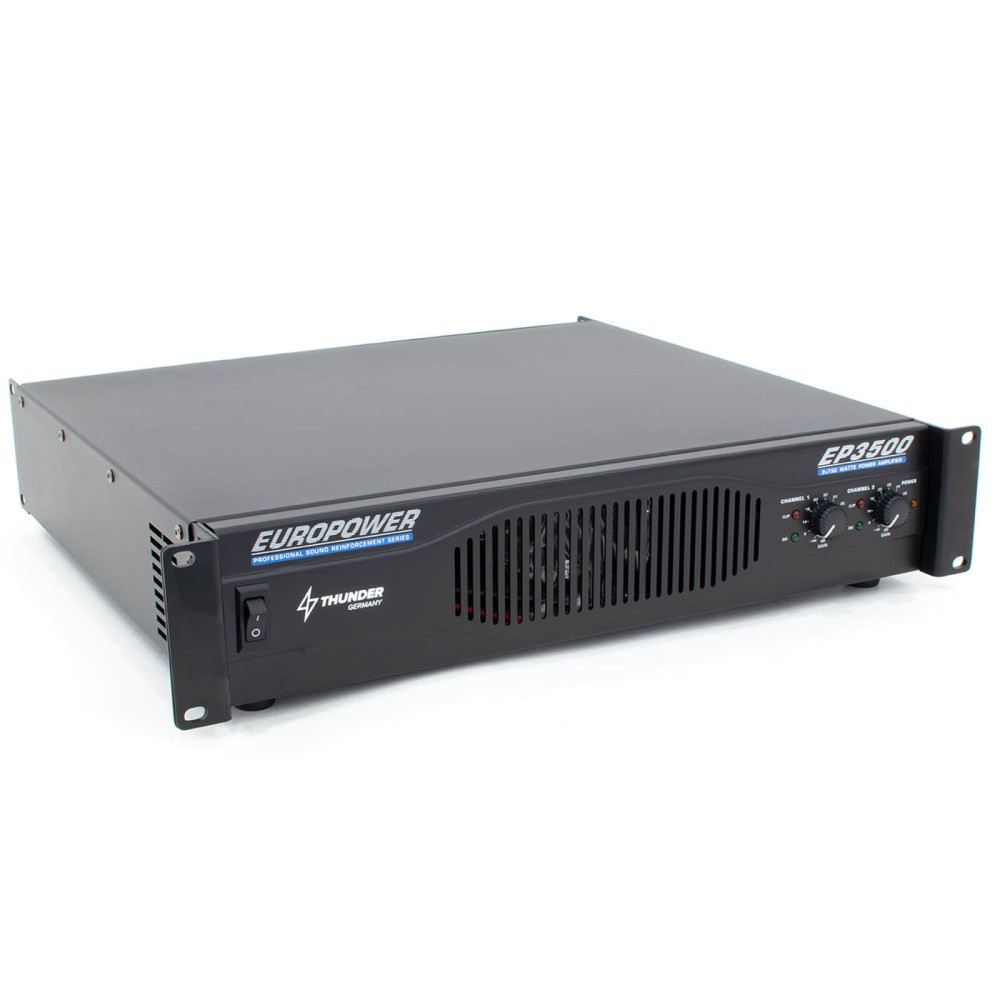 Thunder EP3500 végfok erősítő 2x1000W Bridge: 1x2000W + CROSSOVER