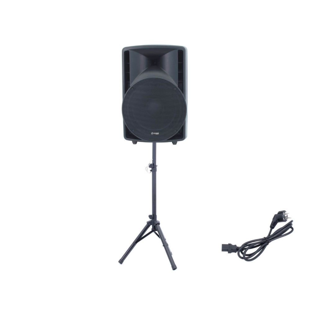 Thunder EUROLIVE B215D 400/800W aktív hangfalszett + ÁLLVÁNY (MP3 + Bluetooth)