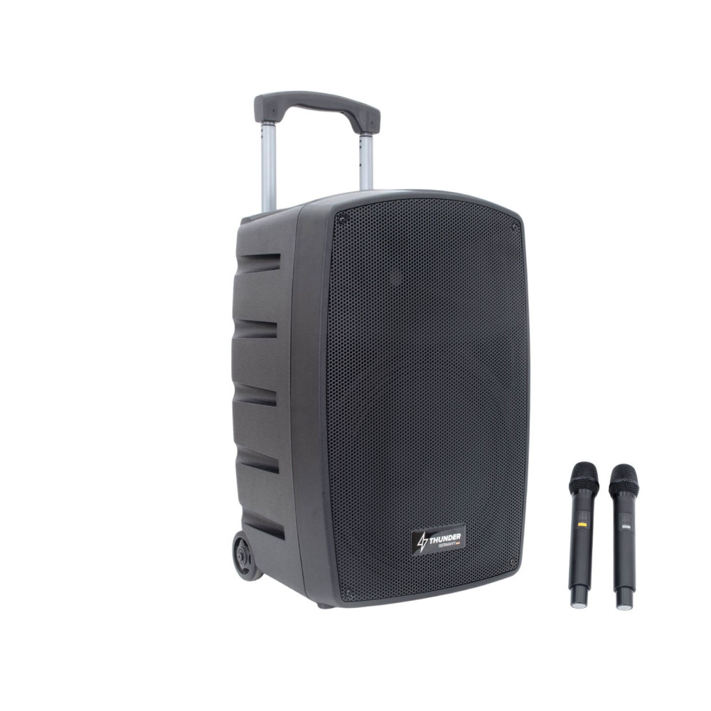 Thunder HLR-12 (12") 800W akkumulátoros hordozható hangfal (2xMik + MP3 + TWS Bluetooth)