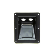 Thunder MTP-170 fém süllyesztett csatlakozó tálca, 2x Speakon furat (17x14 cm)
