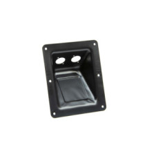 Thunder MTP-170 fém süllyesztett csatlakozó tálca, 2x Speakon furat (17x14 cm)