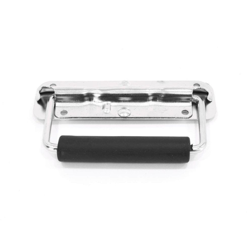 Thunder RH-0814 Acél fogantyú rackszekrényhez, fekete (140x45 mm)