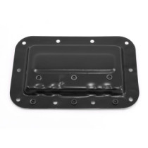 Thunder RH-1116 Acél fogantyú rackszekrényhez, fekete (160x110 mm)