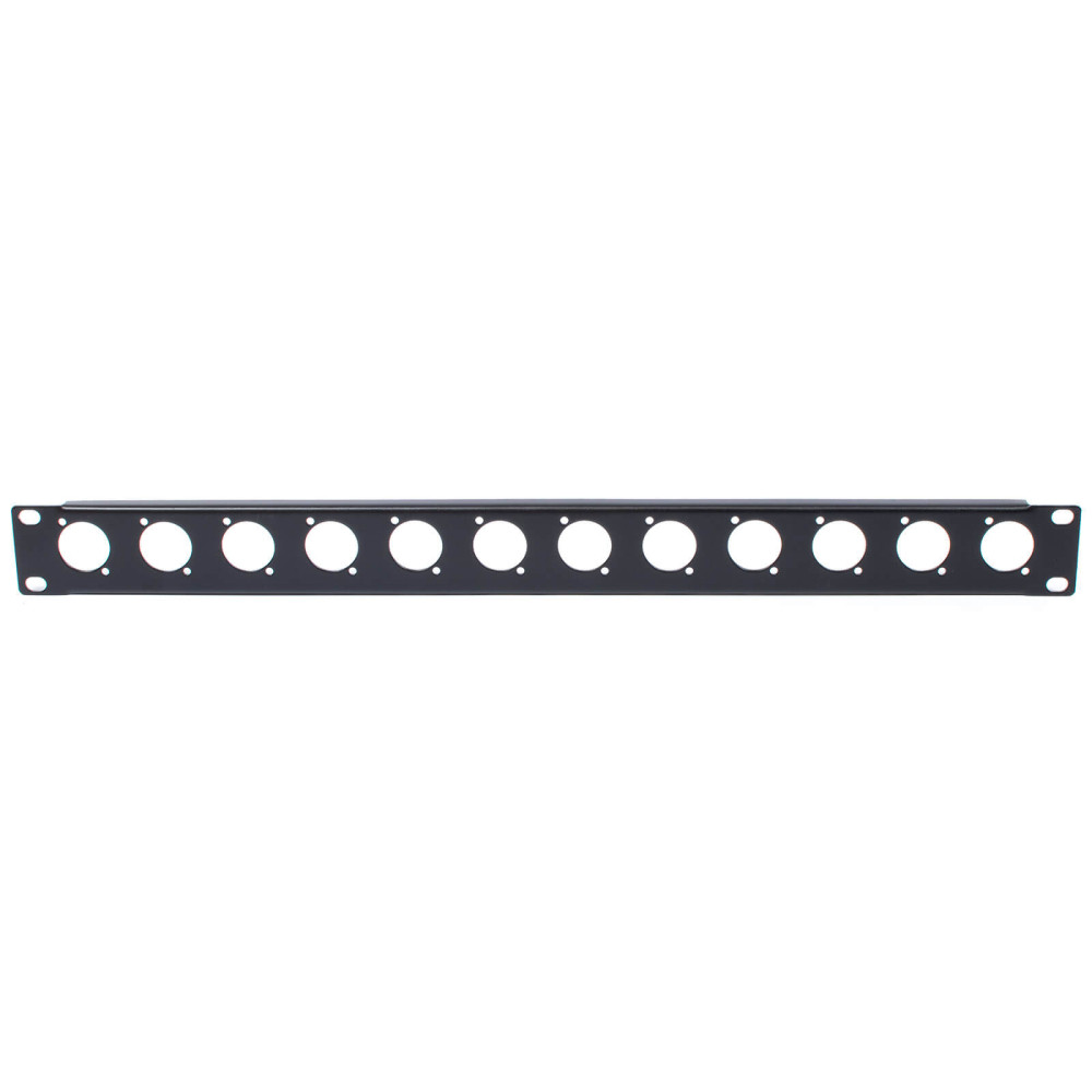 Thunder RTF1-12 furatozott rack előlap 19" (1U) - (12 furat)