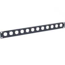 Thunder RTF1-12 furatozott rack előlap 19" (1U) - (12 furat)