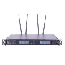 Thunder U-2308 2HT UHF professzionális rádiós mikrofon (2 db CSÍPTETŐS + 2 db FEJ mikrofon) + Koffer