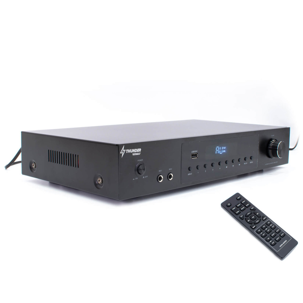 Thunder WHK-440BT 4 zónás MÁTRIX erősítő 8x50W (Optikai, FM, Bluetooth)