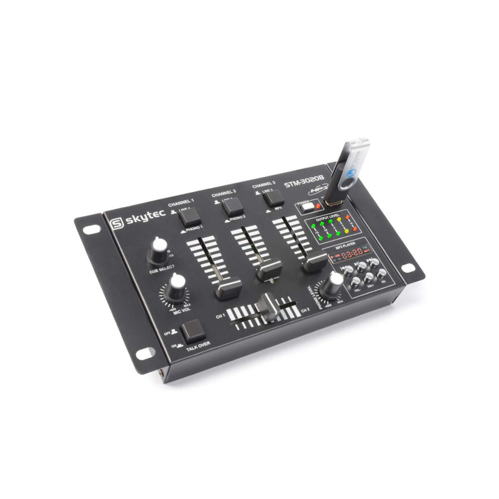 Vonyx STM-3020B 3+1 csatornás DJ, karaoke keverő + USB lejátszó