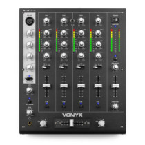 Vonyx STM-7010 4+1 csatornás Professzionális Dj keverő + USB interface